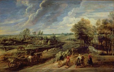 De Terugkeer van de Landarbeiders van de Velden door Peter Paul Rubens